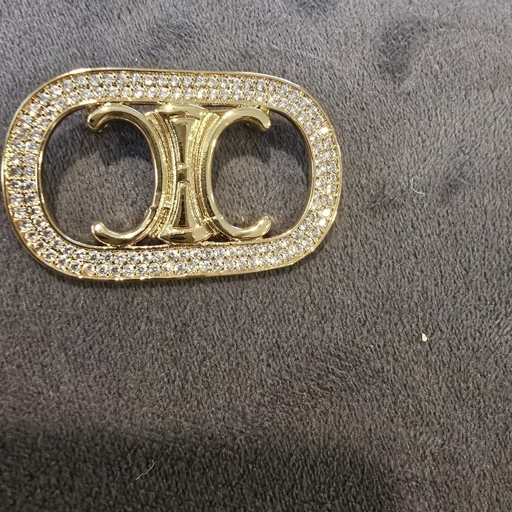 Celine 18kgp Gold and Silver Women's Jewelry Brooch - Picture 2 of 10